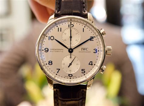 iwc portuguese blue hands|iwc portugieser collection.